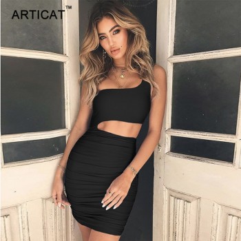 Off Shoulder Sexy Bodycon Bandage Dress Women Sexy Strapless Long Sleeve Black